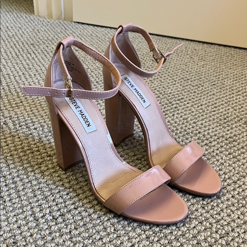 Steve Madden Blush Pink Block Heels
